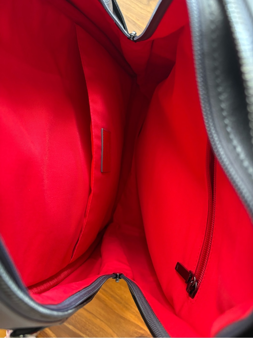 Christian Louboutin Back Paris Gray Leather Spike-Trim Backpack, NEW - Picture 17 of 17